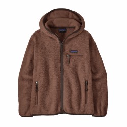 W Retro Pile Hoody - Berm brown