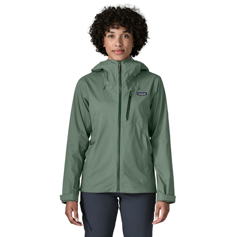 W Granite Crest Rain Jkt - Canopy Green
