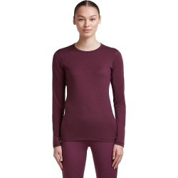 W Bodyfit 200 LS Oasis Crewe -Dark Berry