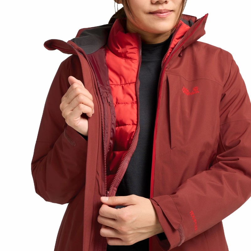 W Hunberg 2 3in1 Jkt - Merlot