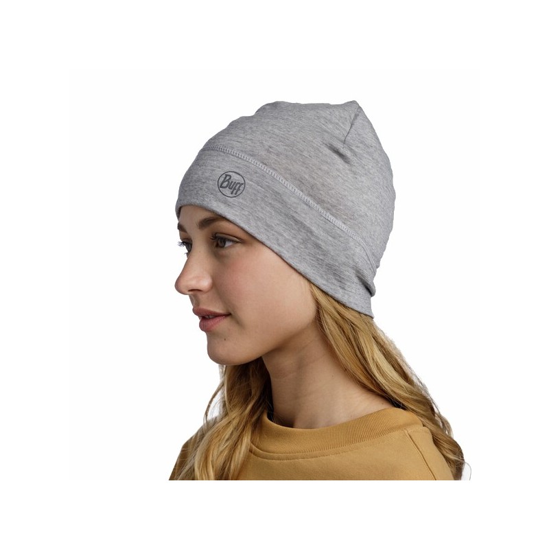 LW MerinoWool Beanie - Solid Light Grey