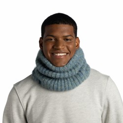 Knitted & Fleece Neckwarmer - Dalia Teal