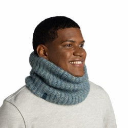 Knitted & Fleece Neckwarmer - Dalia Teal