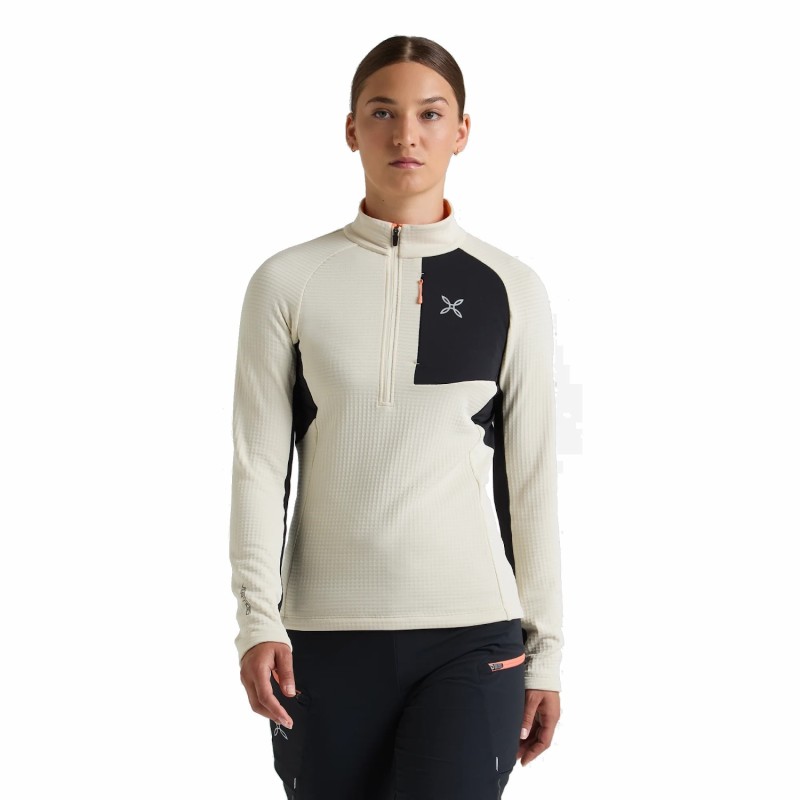 W Stretch Color 3 Zip Maglia - Shell