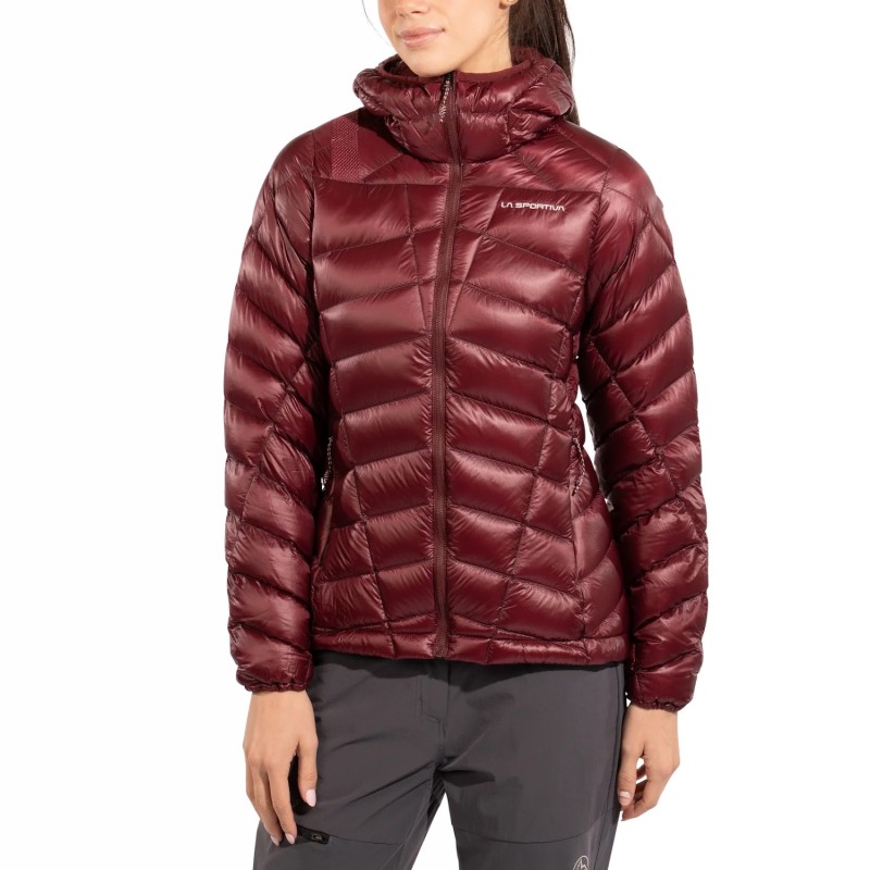 W Lumina 200 Down jkt - Redwood/Chalk