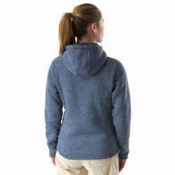 W Chamonix Knitwarm Hoodie - Shadow Blue