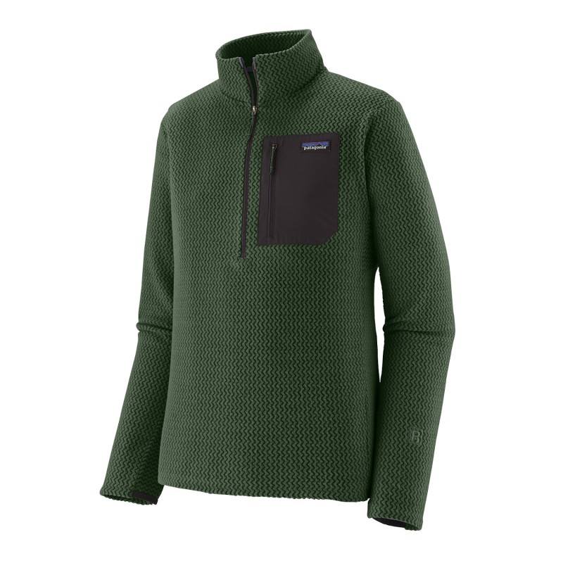 R1 Air Zip Neck - Treeline Green