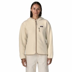 W Retro Pile Hoody - Natural