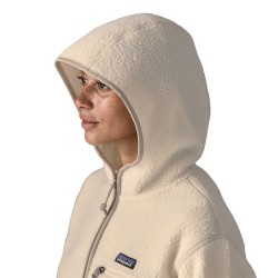 W Retro Pile Hoody - Natural