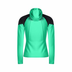 W Action Hooded Maglia - Bright Teal/She