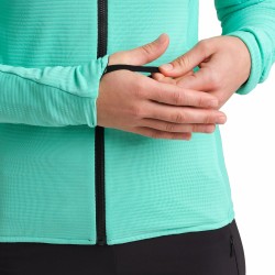 W Action Hooded Maglia - Bright Teal/She