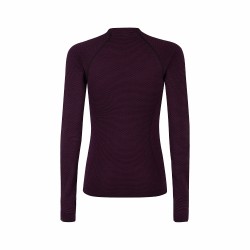 W Seamless Merino 2 Maglia - Wine Red