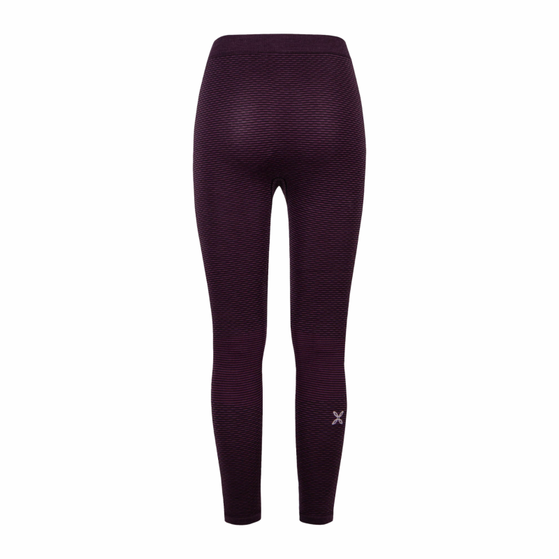 W Seamless Merino Pants - Wine Red