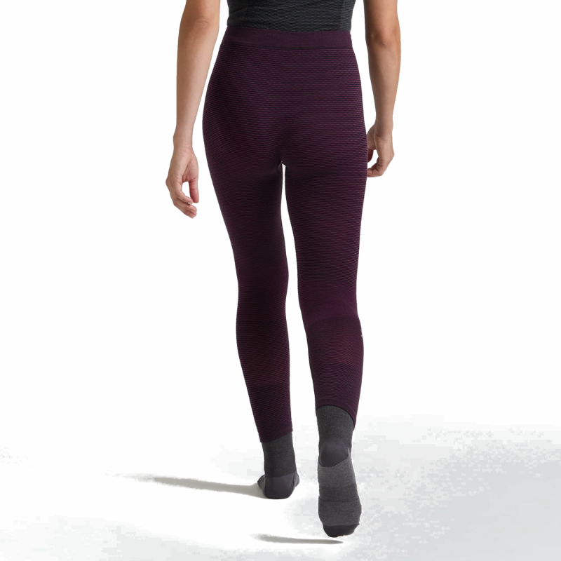 W Seamless Merino Pants - Wine Red