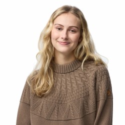 W Ovik Solid Jacquard Knit - Suede Brown