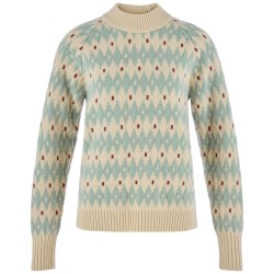 W Ovik Jacquard Knit - LightBeige/MistyG