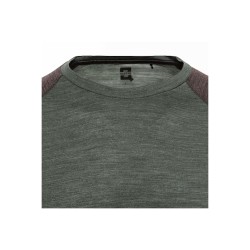 Miki - Merino Colorblock Top - DarkGreen