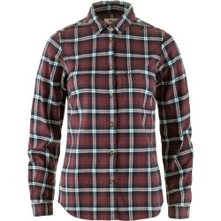 W Ovik Flannel Shirt - Port/Breeze Blue
