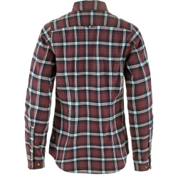 W Ovik Flannel Shirt - Port/Breeze Blue