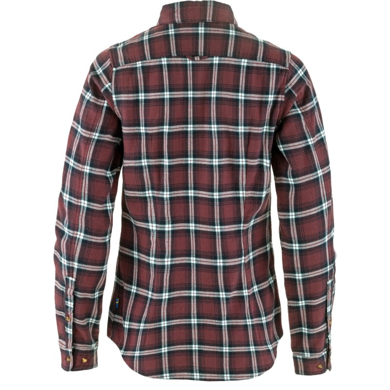 W Ovik Flannel Shirt - Port/Breeze Blue